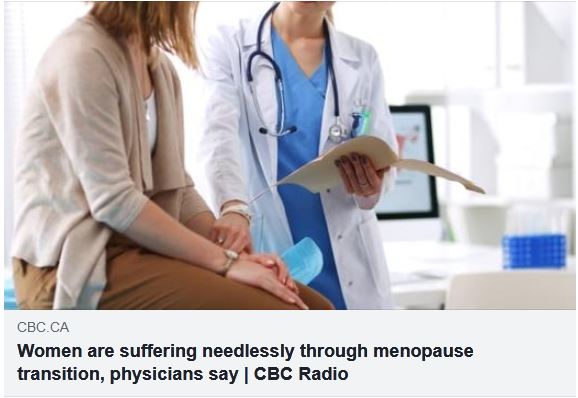 Women are suffering needlessly through menopause transition, physicians say