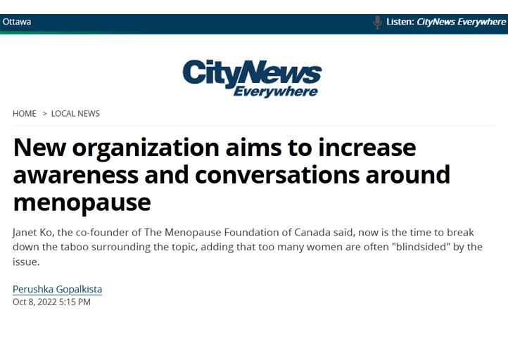 Screenshot of CityNews story from October 2022