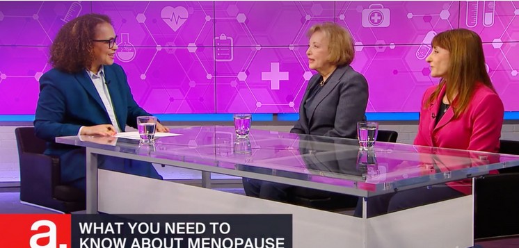 The Agenda screenshot showing the host, Dr. Wendy Wolfman, and Trish Barbato